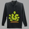 Long Sleeve Silk Touch Polo with Pocket Thumbnail