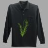 Long Sleeve Silk Touch Polo with Pocket Thumbnail