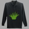 Long Sleeve Silk Touch Polo with Pocket Thumbnail