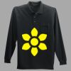 Long Sleeve Silk Touch Polo with Pocket Thumbnail