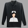 Long Sleeve Silk Touch Polo with Pocket Thumbnail
