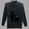 Long Sleeve Silk Touch Polo with Pocket Thumbnail