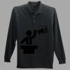 Long Sleeve Silk Touch Polo with Pocket Thumbnail