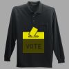 Long Sleeve Silk Touch Polo with Pocket Thumbnail