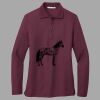 Women's Silk Touch Long Sleeve Polo Thumbnail