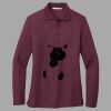 Women's Silk Touch Long Sleeve Polo Thumbnail