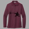 Women's Silk Touch Long Sleeve Polo Thumbnail