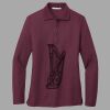 Women's Silk Touch Long Sleeve Polo Thumbnail