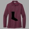 Women's Silk Touch Long Sleeve Polo Thumbnail