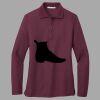 Women's Silk Touch Long Sleeve Polo Thumbnail