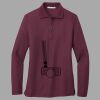 Women's Silk Touch Long Sleeve Polo Thumbnail