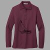 Women's Silk Touch Long Sleeve Polo Thumbnail