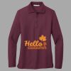 Women's Silk Touch Long Sleeve Polo Thumbnail