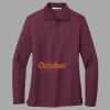 Women's Silk Touch Long Sleeve Polo Thumbnail