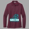 Women's Silk Touch Long Sleeve Polo Thumbnail