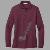 Women's Silk Touch Long Sleeve Polo Thumbnail