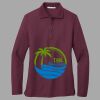 Women's Silk Touch Long Sleeve Polo Thumbnail