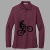 Women's Silk Touch Long Sleeve Polo Thumbnail