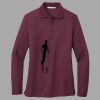Women's Silk Touch Long Sleeve Polo Thumbnail