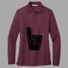 Women's Silk Touch Long Sleeve Polo Thumbnail
