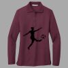 Women's Silk Touch Long Sleeve Polo Thumbnail