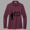 Women's Silk Touch Long Sleeve Polo Thumbnail