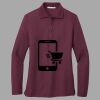 Women's Silk Touch Long Sleeve Polo Thumbnail