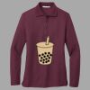 Women's Silk Touch Long Sleeve Polo Thumbnail