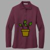 Women's Silk Touch Long Sleeve Polo Thumbnail