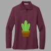 Women's Silk Touch Long Sleeve Polo Thumbnail