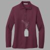 Women's Silk Touch Long Sleeve Polo Thumbnail
