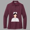 Women's Silk Touch Long Sleeve Polo Thumbnail